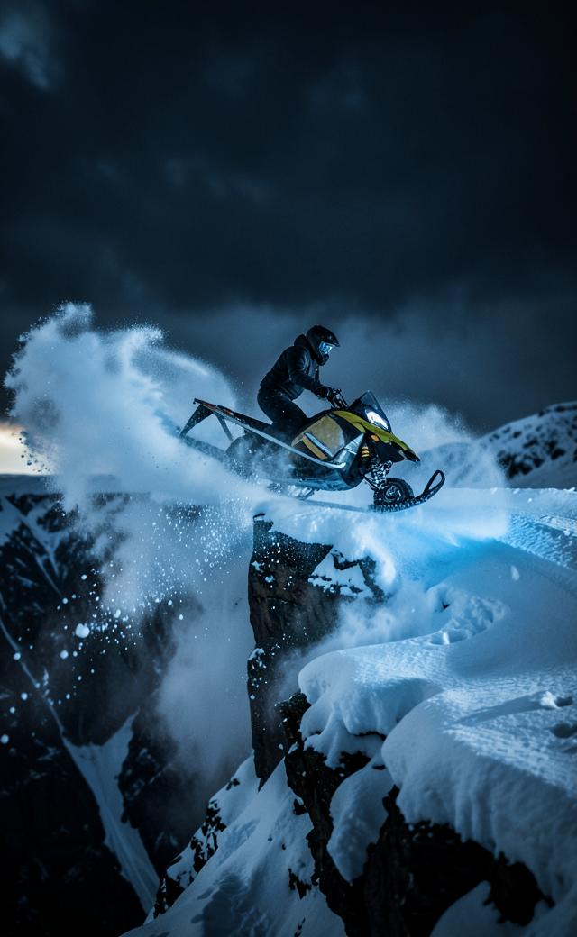 Snowmobile rider